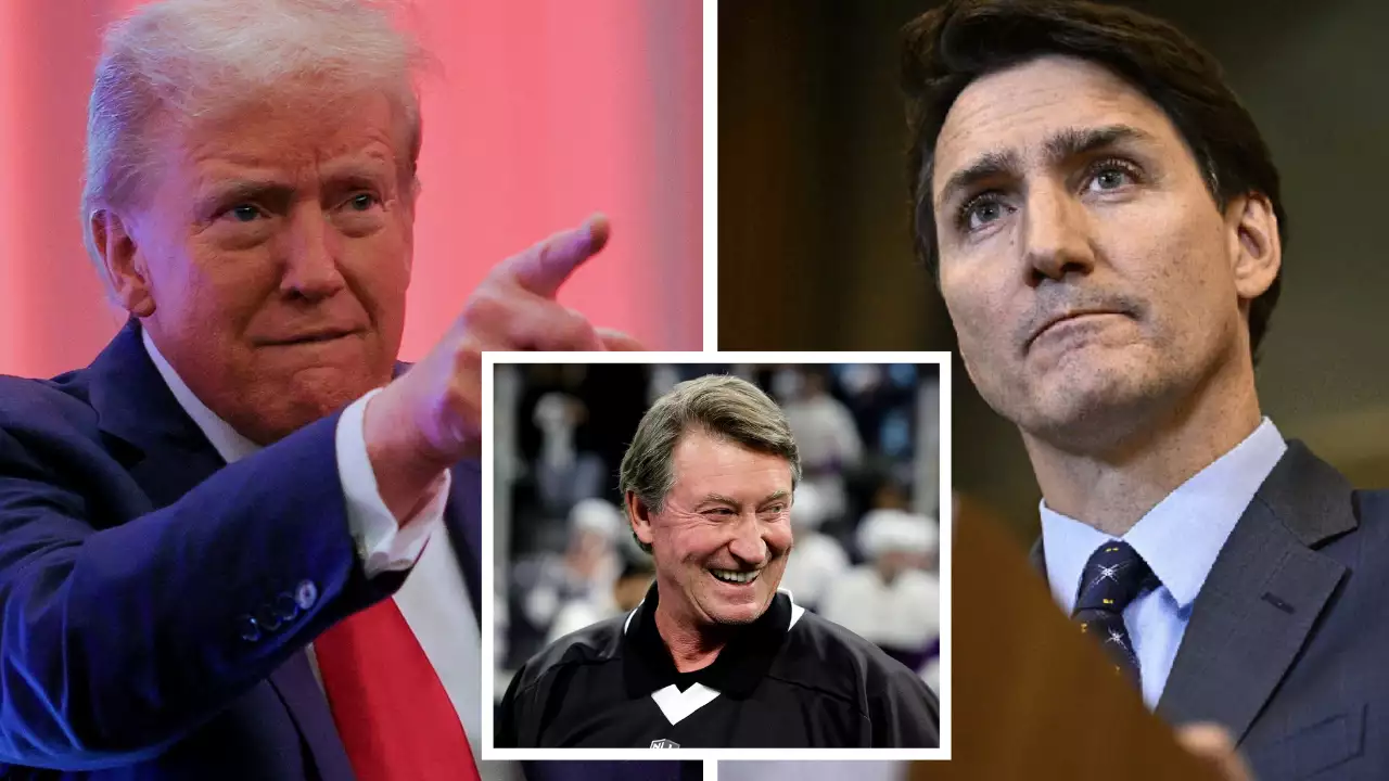 Trump trolls Trudeau, touts Wayne Gretzky as Canada’s next PM