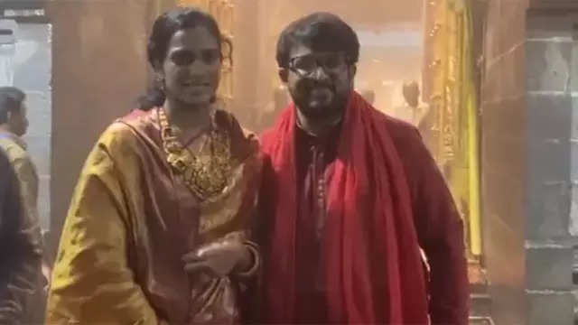 PV Sindhu and husband Venkata seek blessings at Tirumala – Watch