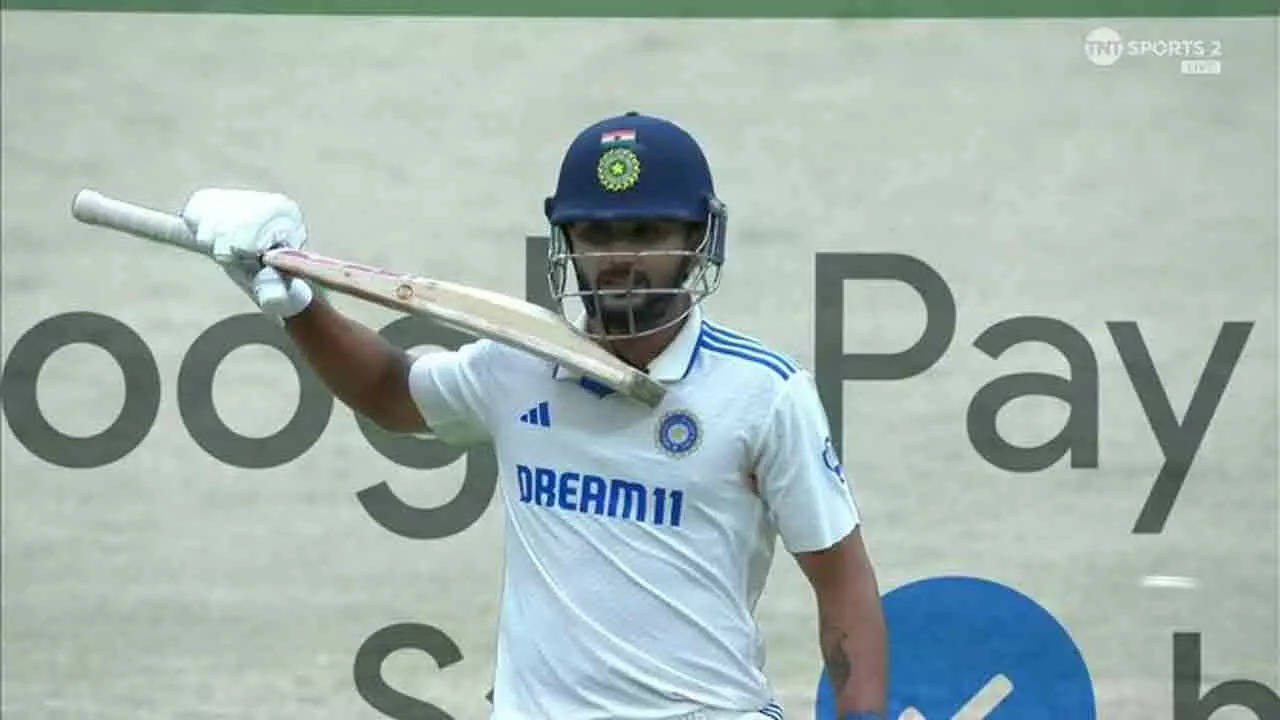 Watch: Nitish Reddy’s ‘Pushpa’ celebration on reaching maiden Test fifty