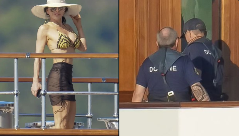 Bezos’ $500m yacht faces surprise customs raid while fiancée sunbathes