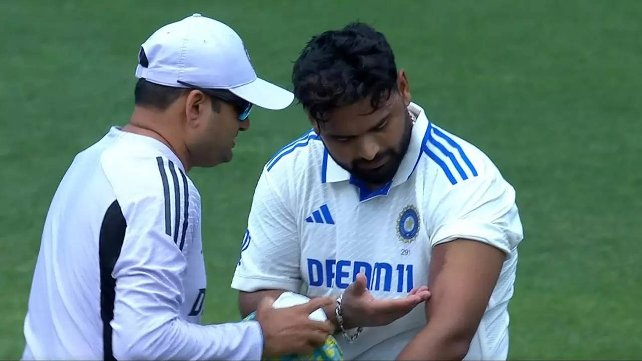 Rishabh Pant bruised by 140kmph thunderbolts to arm, helmet