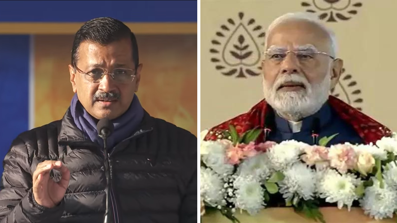 ‘One who wears Rs 10L suit shouldn’t talk about sheesh mahal’: Kejriwal hits back at PM