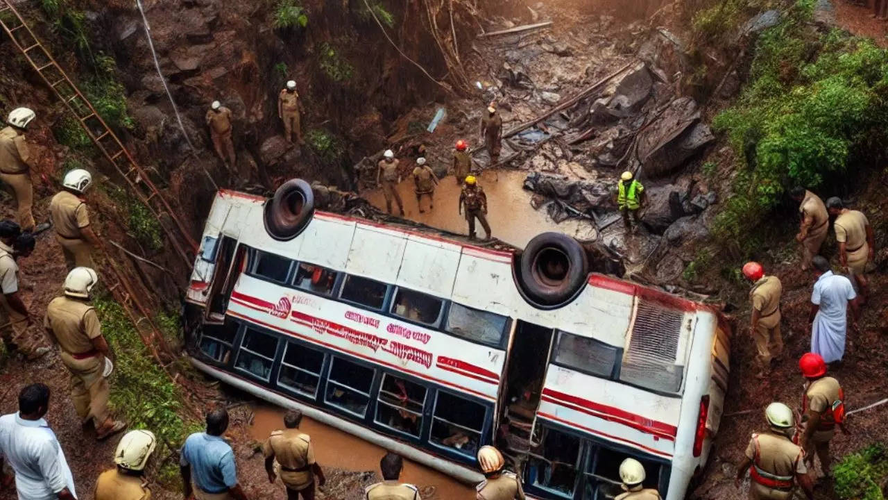 Three dead, several injured after bus falls into gorge in Kerala’s Idukki