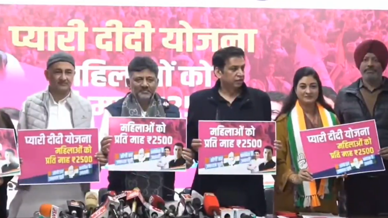 Delhi polls: Cong promises Rs 2,500 per month to women under ‘Pyari Didi Yojana’