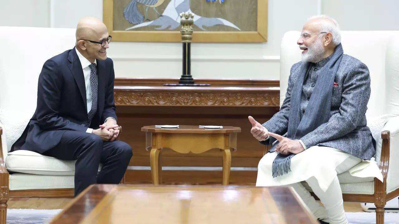 Microsoft CEO Satya Nadella meets Narendra Modi: ‘Thanks PM for … ‘