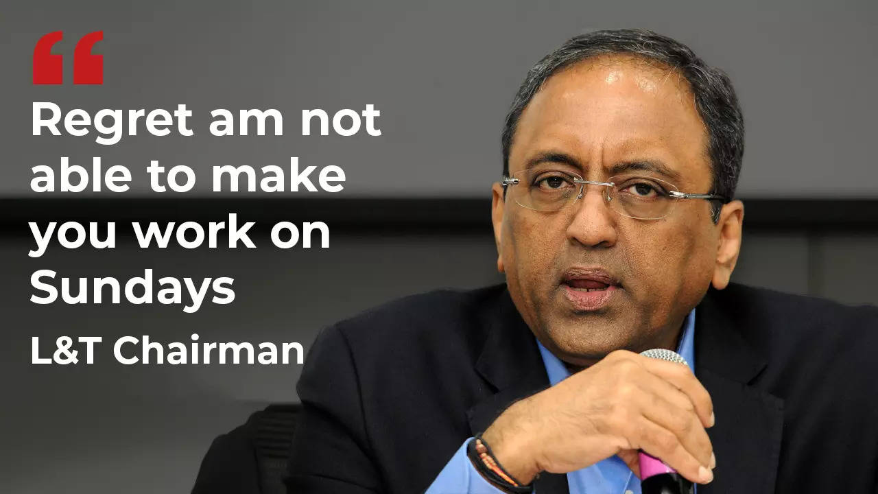 L&T chairman to employees: Regret not being able to make you work on Sundays