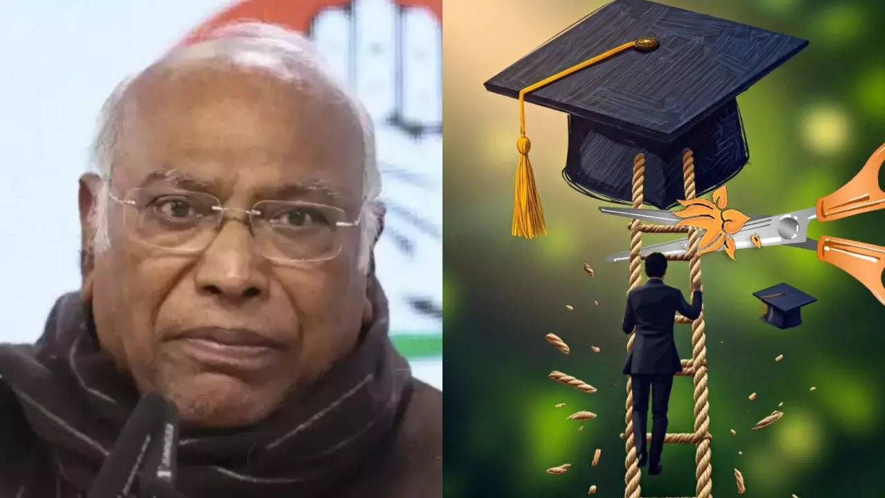 Kharge criticises BJP-RSS over ‘interference in higher education’