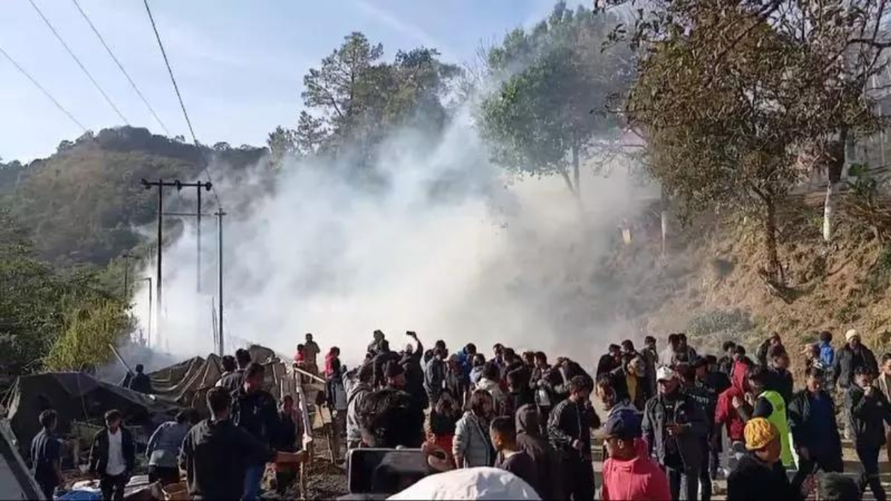 ‘Constant frisking’: Manipur mob sets Assam Rifles camp on fire