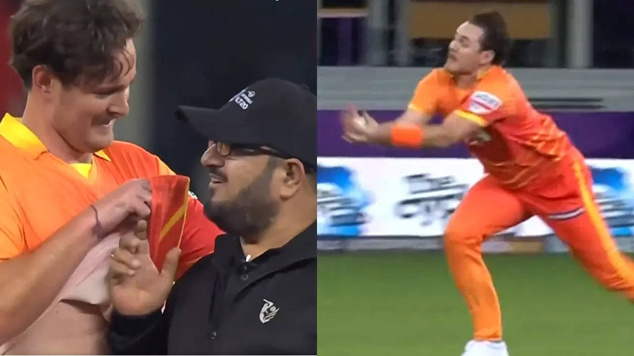 Poking umpire & stunning catch! Mark Adair dazzles in ILT20 debut – Watch