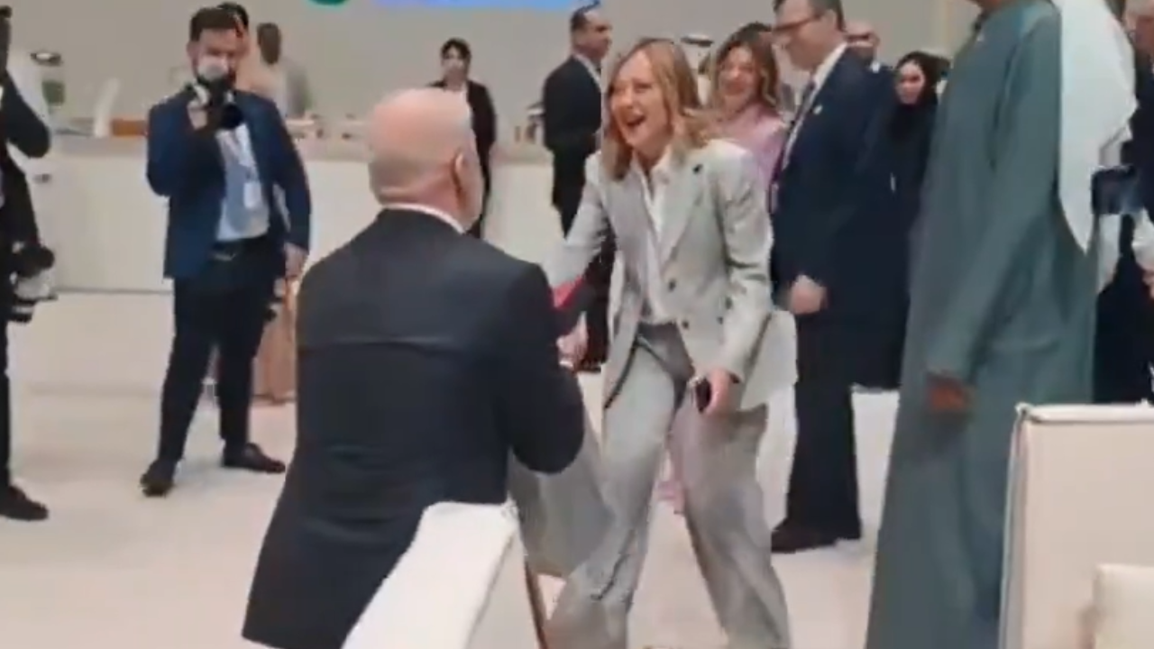 What prompted Albanian PM to drop to one knee for Italy’s Giorgia Meloni?